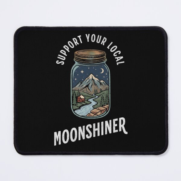 Item preview, Support Your Local Moonshiner Rustic Jar Art designed and sold by d247.
