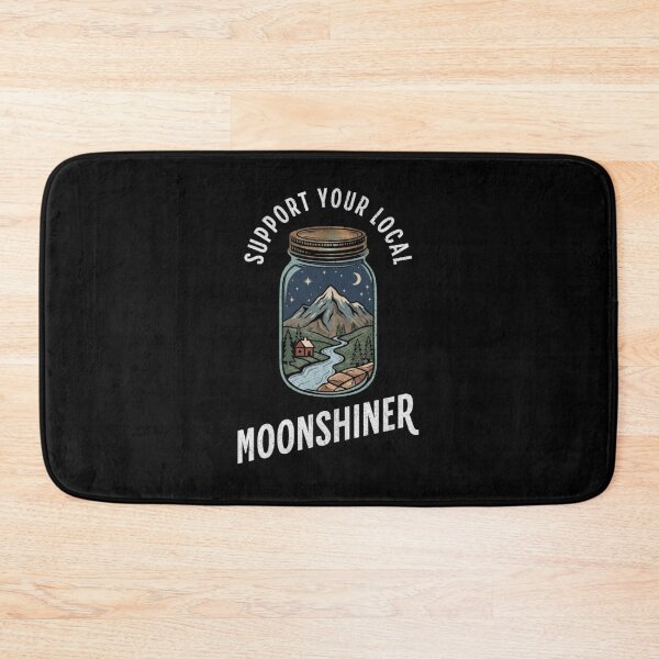 Item preview, Support Your Local Moonshiner Rustic Jar Art designed and sold by d247.