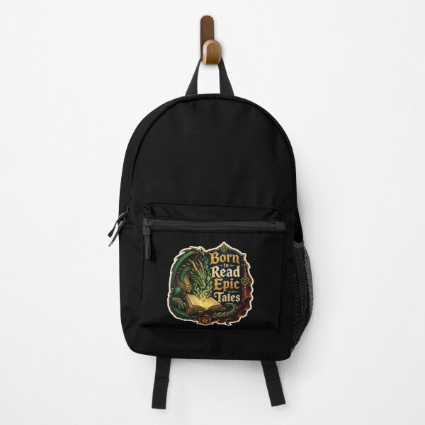 Item preview, Born to Read Epic Tales Fantasy Dragon Sticker designed and sold by Sketchlegacy.