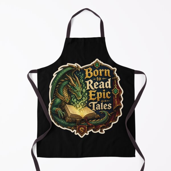 Item preview, Born to Read Epic Tales Fantasy Dragon Sticker designed and sold by Sketchlegacy.