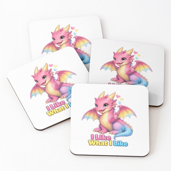 Item preview, I Like What I Like - Cute Pride Dragon LGBTQ+ Self Acceptance Design designed and sold by Hatchling Hollow.