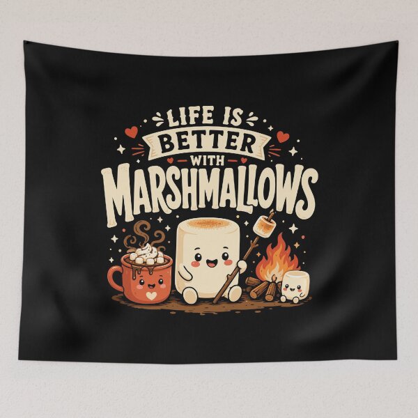 Item preview, Life is better with marshmallows designed and sold by HandicraftArt.