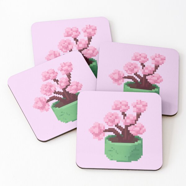 Item preview, Pixel Potted Flowers designed and sold by tamsclub.