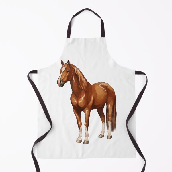 Item preview, Horse standing in a simple pose with a smooth coat and long mane during daytime indoors designed and sold by Ms. Iryna.