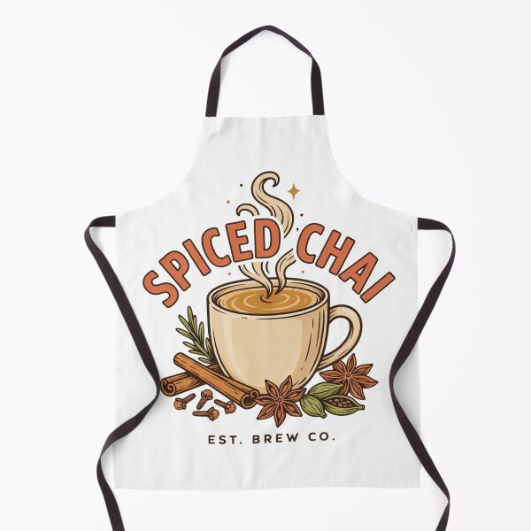 Item preview, Spiced Chai Brew Co. – Cozy Chai Latte Tea Lover Vintage Spice Design designed and sold by ArcticFoxStudio.