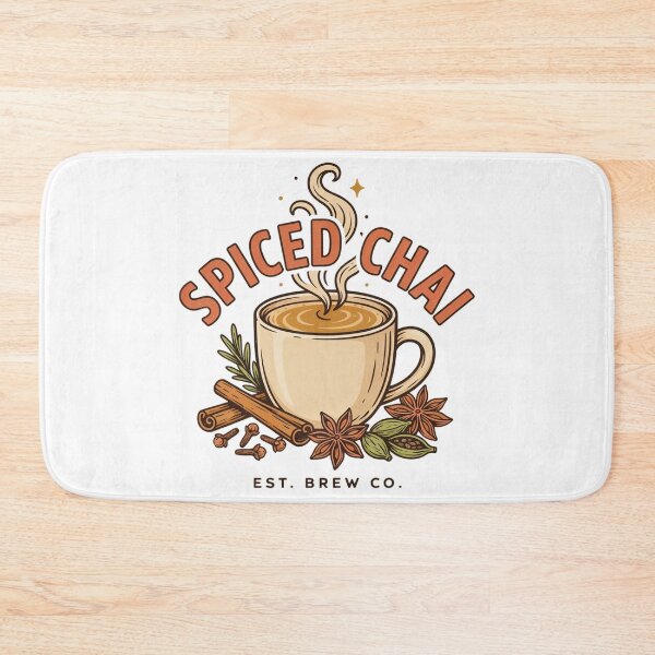 Item preview, Spiced Chai Brew Co. – Cozy Chai Latte Tea Lover Vintage Spice Design designed and sold by ArcticFoxStudio.