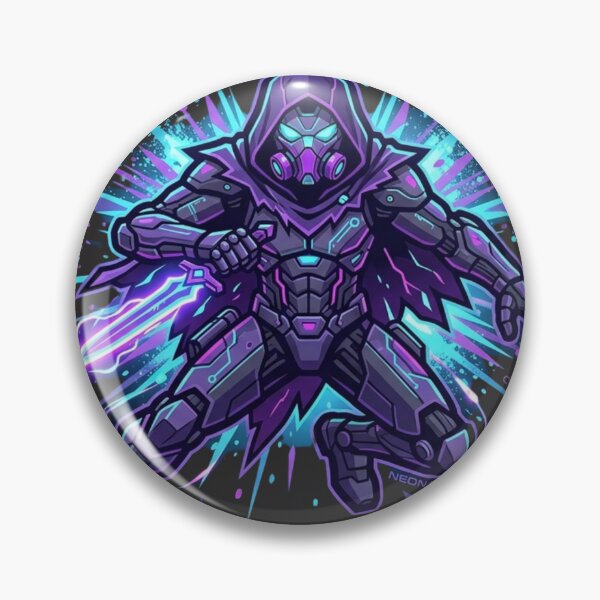 Item preview, Cyberpunk Ninja Rogue Neon Gaming Mascot designed and sold by MagsMarC.