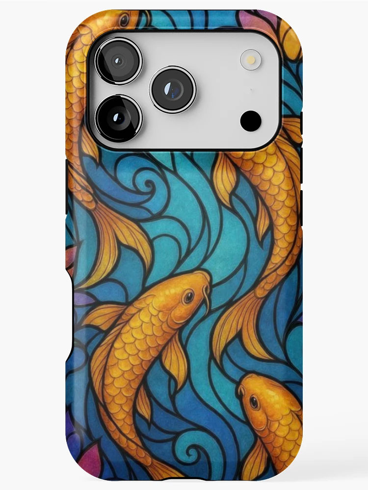 Thumbnail 1 of 4, iPhone Case, Fish Pattern designed and sold by fineetwork.