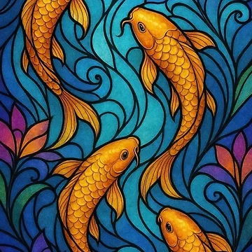 Artwork thumbnail, Fish Pattern  by fineetwork
