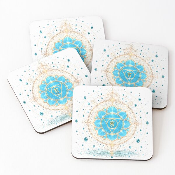 Item preview, Throat Chakra - Crystals, Sacred Geometry, Yoga designed and sold by SippingOnNectar.