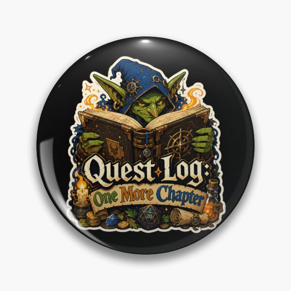 Item preview, Quest Log One More Chapter Fantasy Goblin Sticker  designed and sold by Sketchlegacy.