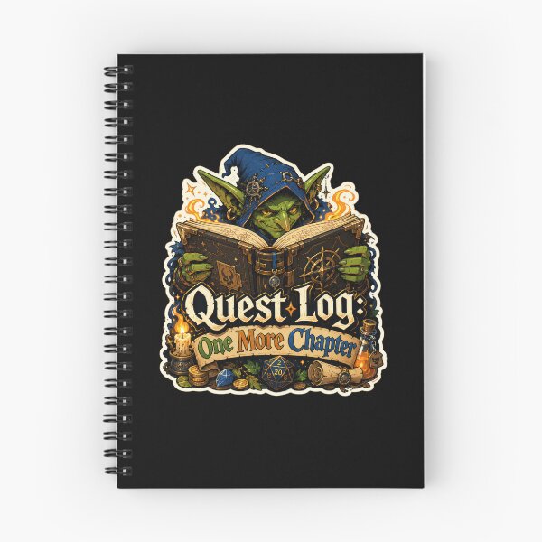 Item preview, Quest Log One More Chapter Fantasy Goblin Sticker  designed and sold by Sketchlegacy.