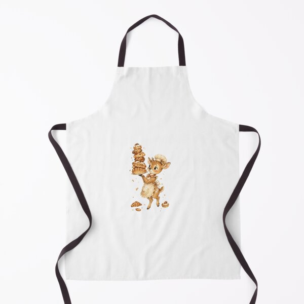 Item preview, Cute Deer Pastry Chef Croissant Tower Bakery Aesthetic designed and sold by AQUILAKREO.