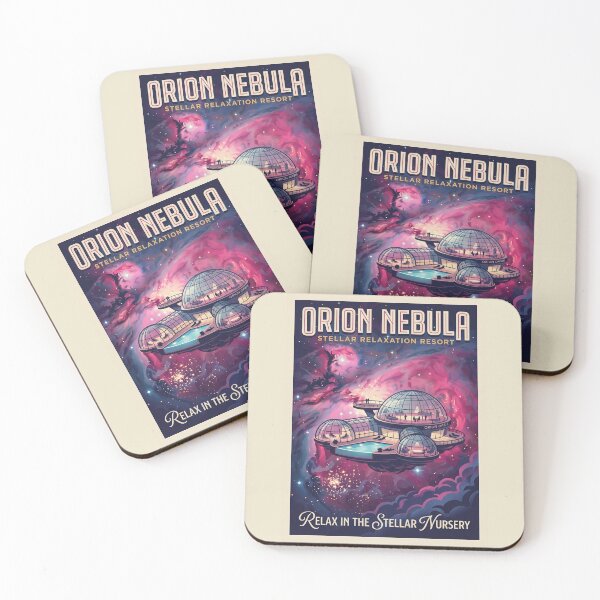 Item preview, Orion Nebula Retro NASA Travel Poster Stellar Nursery designed and sold by RetroRewind Studio.