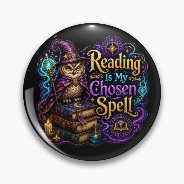 Item preview, Reading Is My Chosen Spell Wizard Owl Sticker  designed and sold by Sketchlegacy.