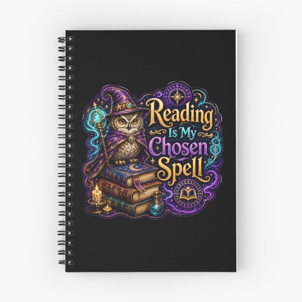 Item preview, Reading Is My Chosen Spell Wizard Owl Sticker  designed and sold by Sketchlegacy.