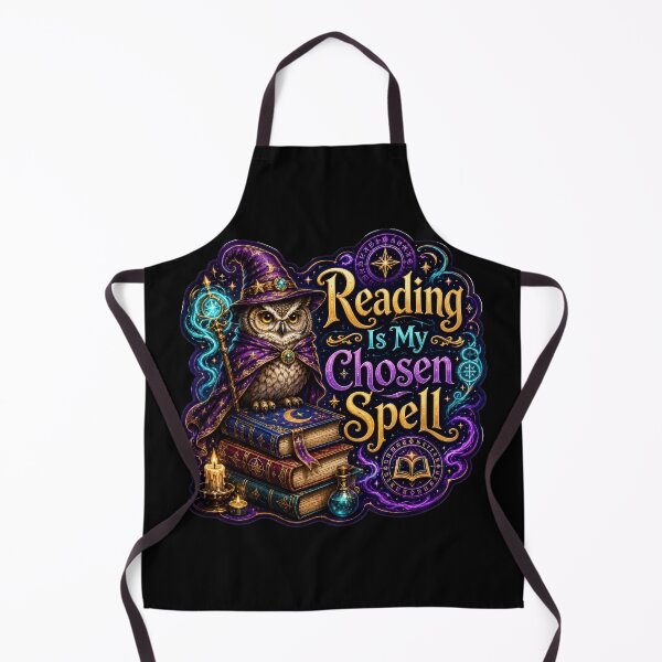 Item preview, Reading Is My Chosen Spell Wizard Owl Sticker designed and sold by Sketchlegacy.