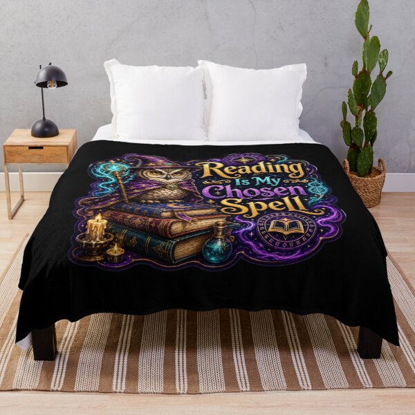 Item preview, Reading Is My Chosen Spell Wizard Owl Sticker designed and sold by Sketchlegacy.
