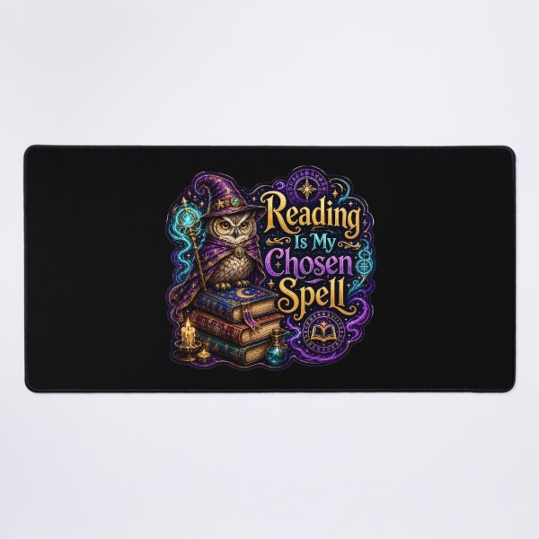 Item preview, Reading Is My Chosen Spell Wizard Owl Sticker  designed and sold by Sketchlegacy.