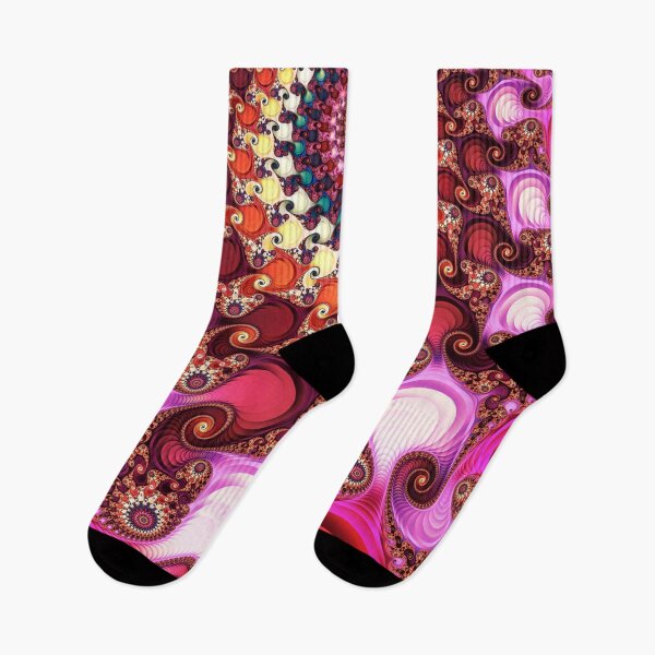 Item preview, Mandelbrot Seahorse Valley Fractal Zoom in Magenta and Red designed and sold by pinkal.