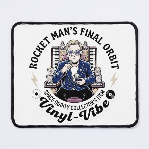 Item preview, Rocket Man's Final Orbit Collector's Item designed and sold by Vinyl-Vibe.