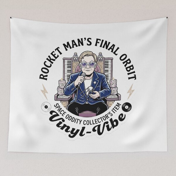 Item preview, Rocket Man's Final Orbit Collector's Item designed and sold by Vinyl-Vibe.