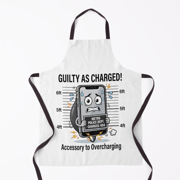 Item preview, Guilty As Charged – Funny Overcharged Phone Pun designed and sold by JPees.