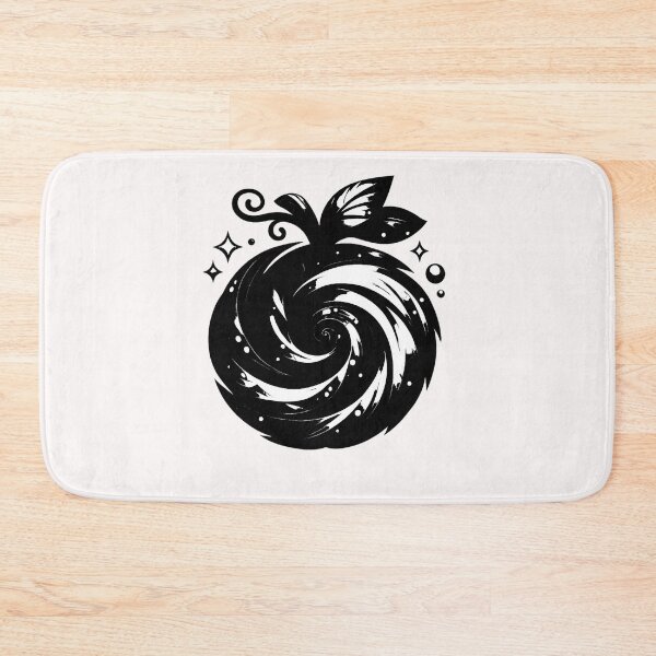 Item preview, Stylized black and white fruit with a swirl designed and sold by Moonshroomarts.