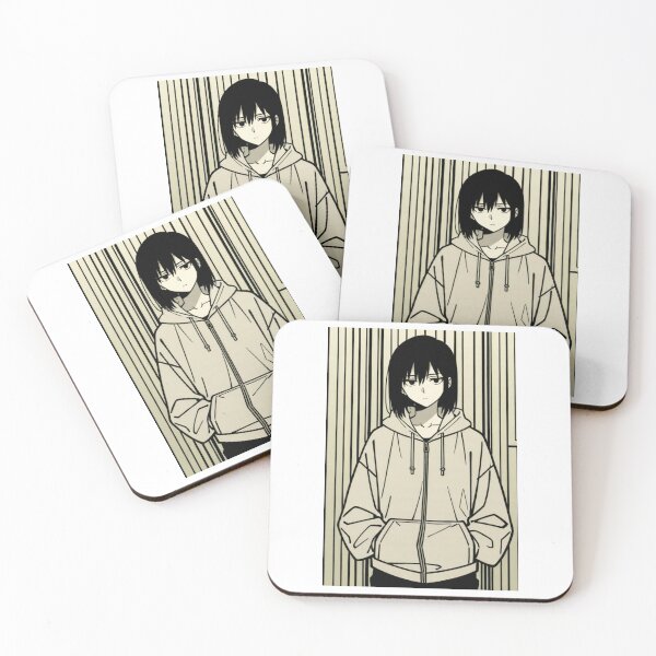 Item preview, Portrait - Character beige hoodie elegant hands pockets designed and sold by AnimeShin.