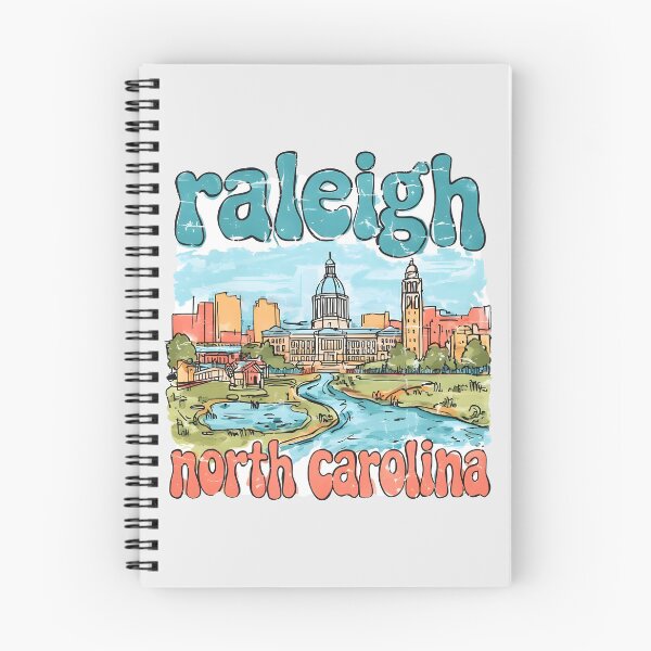 Item preview, Raleigh North Carolina Cute Pastel Skyline designed and sold by HowToCanadian.