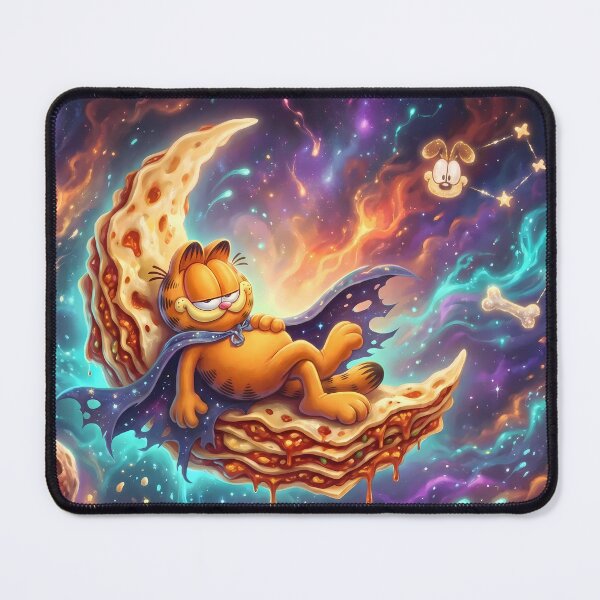 Item preview, Moon Retro Neon Cyberpunk Cosmic Cat Lasagna Designs designed and sold by ART ATTACK ZONE.