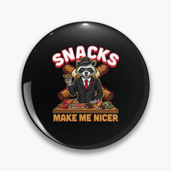 Item preview, Snacks Make Me Nicer Funny Raccoon Meme for Snack Lovers designed and sold by Redgiant87x.