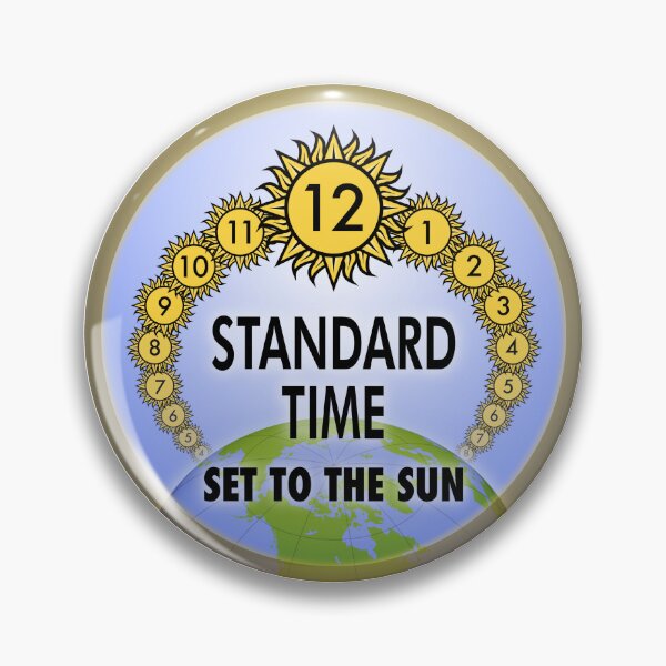 Item preview, “Standard Time: Set to the Sun” Earth Diagram designed and sold by Save Standard Time.