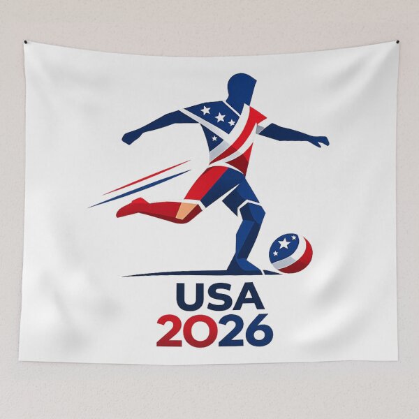 Item preview, USA 2026 Minimalist Football Series Soccer designed and sold by UrbanStatic.