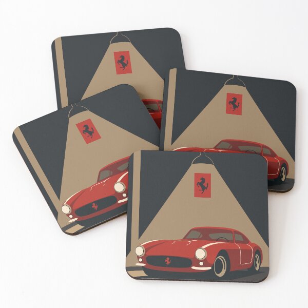 Item preview, Ferrari Vintage Spotlight Minimalist Print designed and sold by Studio pod Burom.