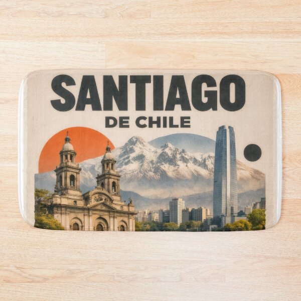Item preview, Wall Art - Postcard - Santiago de Chile: Culture and Skyline Collage designed and sold by ForeverPrintsOK.