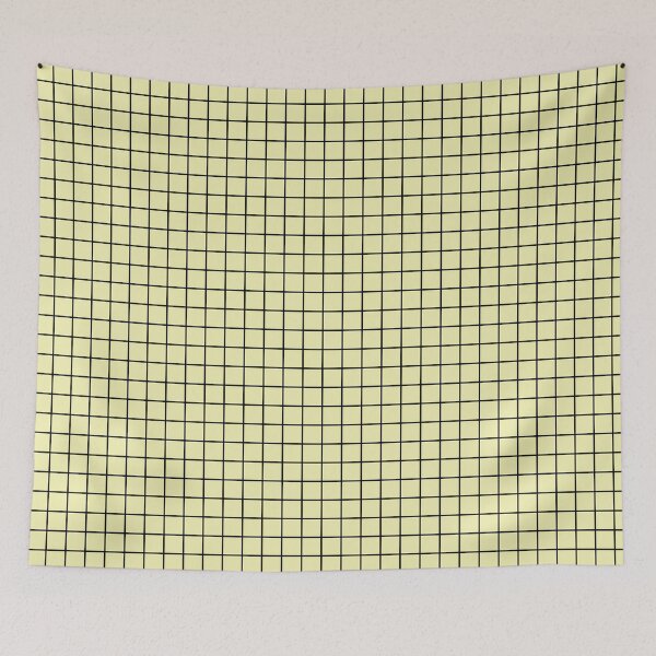 Item preview, Minimalist Pale Yellow Grid Phone Case for Girls | Soft Yellow Checkered Journal for Students | Light Yellow Grid Pattern Blanket for Mom | Cream Checkerboard Tote Bag for Teachers designed and sold by VivaFy.