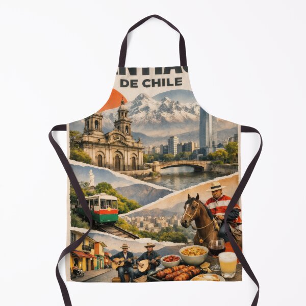 Item preview, Wall Art - Postcard - Santiago de Chile: Culture and Skyline Collage designed and sold by ForeverPrintsOK.