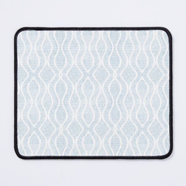 Item preview, Rustic Vintage Baby Blue and White Wavy Geometric Stripes Polka Dots designed and sold by LoveAlways-AEP.