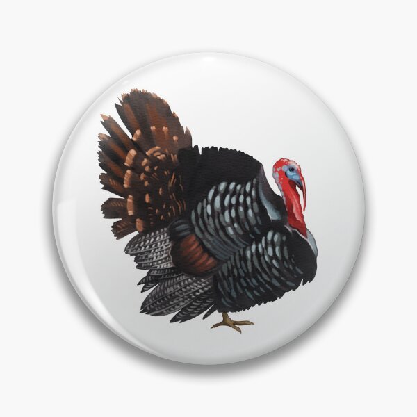 Item preview, Turkey stands with its feathers spread in a display while facing the viewer in a neutral setting designed and sold by Ms. Iryna.