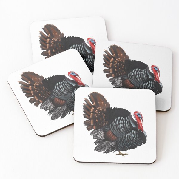 Item preview, Turkey stands with its feathers spread in a display while facing the viewer in a neutral setting designed and sold by Ms. Iryna.