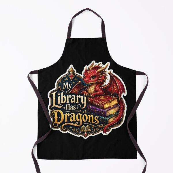 Item preview, My Library Has Dragons Fantasy Book Sticker designed and sold by Sketchlegacy.