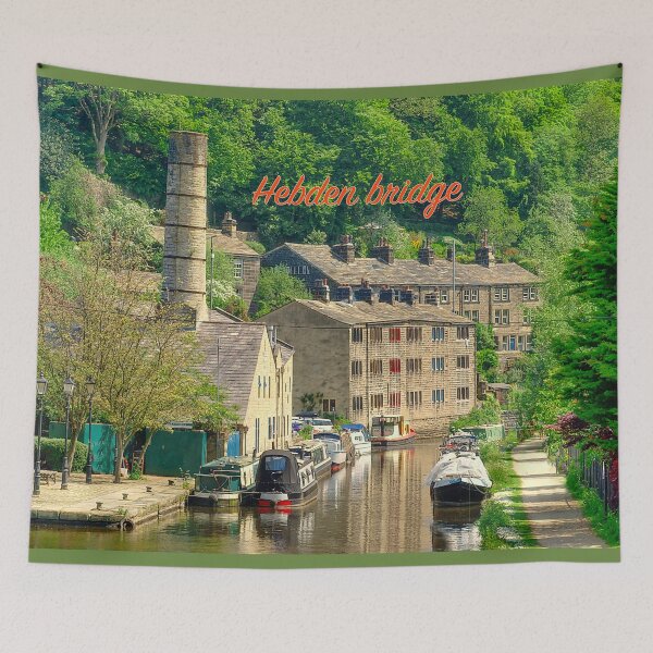 Item preview, Hebden Bridge Canal designed and sold by Alisonchambers2.
