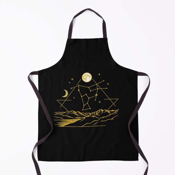 Item preview, Gold Geometric Mountain Constellation Celestial Art designed and sold by MIArt Studio.