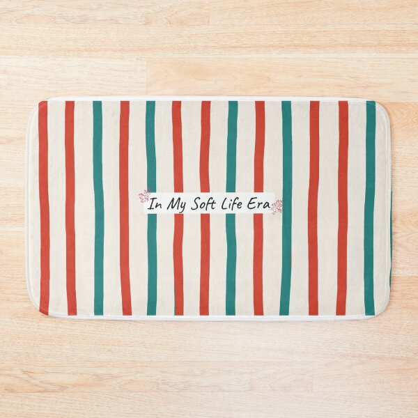 Item preview, In My Soft Life Era Retro Tricolor Stripes designed and sold by StoriesInGrain.