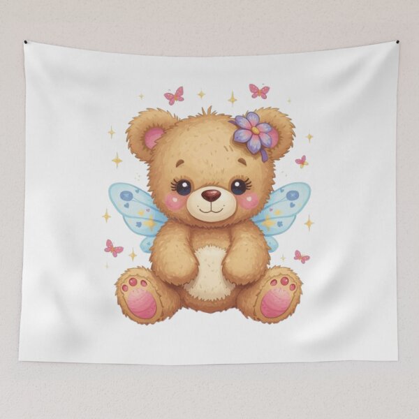 Item preview, Flower Fairy Bear Kawaii Sticker designed and sold by Stylestickers55.