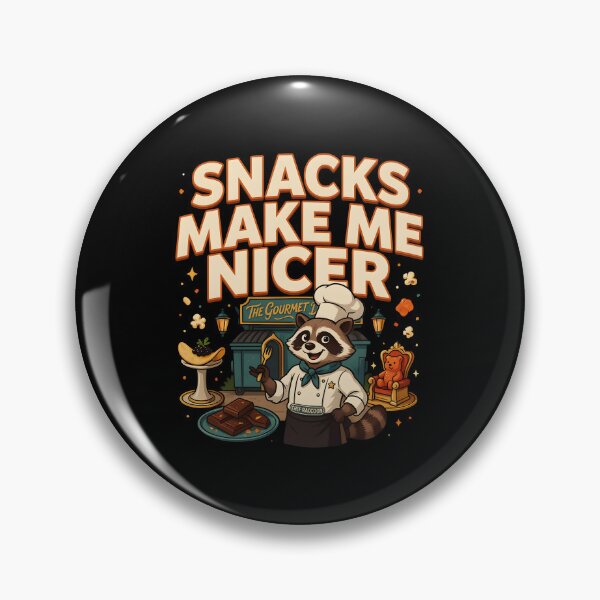 Item preview, Snacks Make Me Nicer Funny Snack Lover Raccoon Meme designed and sold by Redgiant87x.