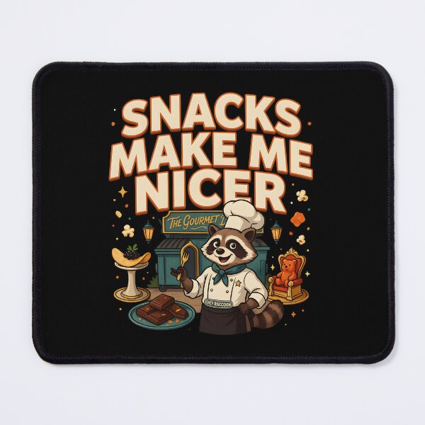 Item preview, Snacks Make Me Nicer Funny Snack Lover Raccoon Meme designed and sold by Redgiant87x.