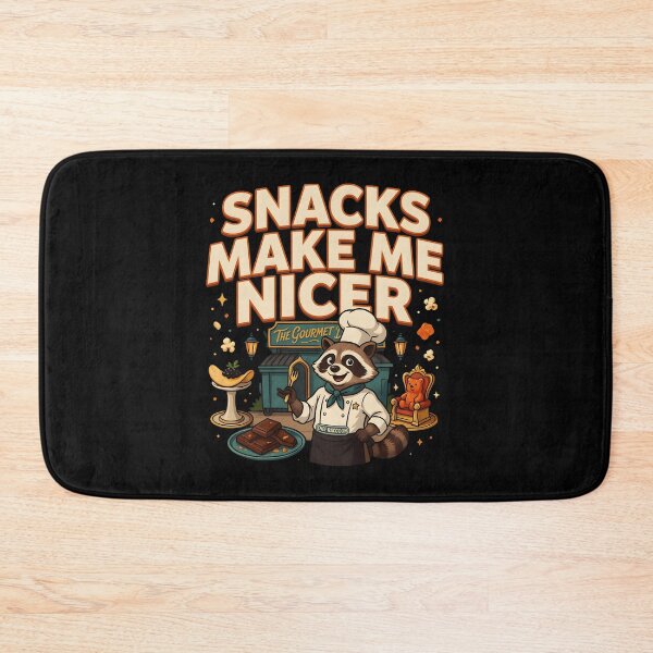 Item preview, Snacks Make Me Nicer Funny Snack Lover Raccoon Meme designed and sold by Redgiant87x.