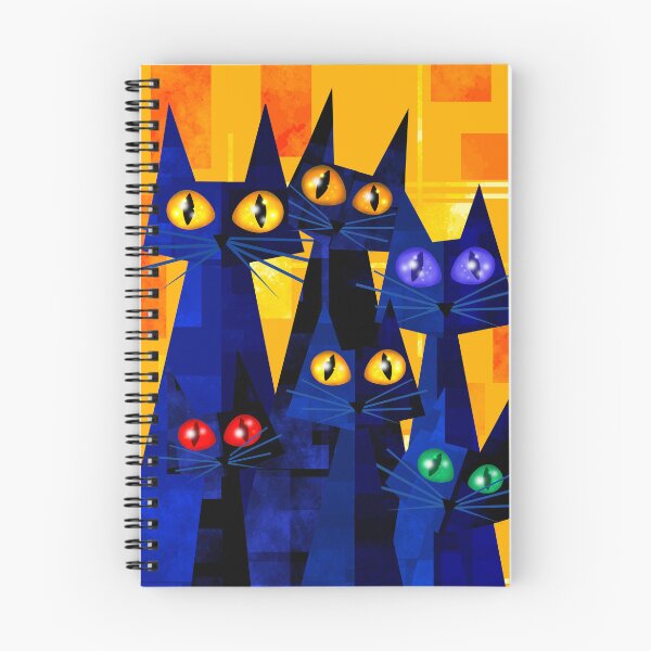 Item preview, Colourful Geometric Cats designed and sold by Andrew  Hitchen.